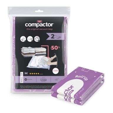 COMPACTOR Vakuum vrećice za odjeću u setu 2 kom, Roll Up M