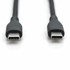 DIGITUS USB C-C kabel 0,5 m 60 W silikonski, crni