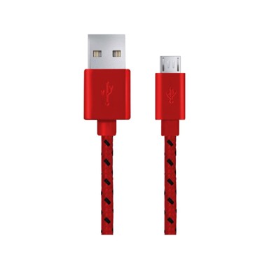 ESPERANZA Micro USB 2.0 kabel A-B M/M 2.0 m pleteni, crveni