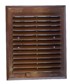 MAX-POL Ventilacijska rešetka sa žaluzinom i mrežicom KRA074BR, 175 x 215 mm, smeđa
