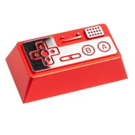 ZOMOPLUS Dodatak za tipkovnicu Aluminium Keycap Retro Gamepad II, crveni