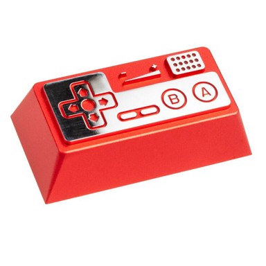 ZOMOPLUS Dodatak za tipkovnicu Aluminium Keycap Retro Gamepad II, crveni