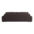 ROPEZ Smeđa sklopiva/s prostorom za odlaganje sofa od samta 234 cm Sara, 234x122x78 cm