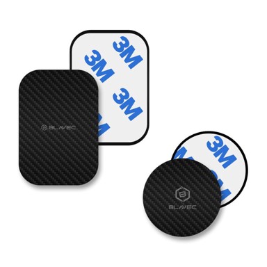 BLAVEC Metalna ploča za magnetni držač mobitela 2kom, karbon