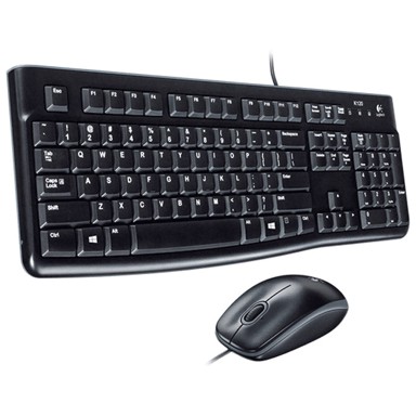 LOGITECH Set miš i tipkovnica MK120 Desktop, crni