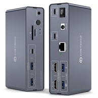 USB-C KVM priključna stanica za 2 računala i 2 monitora