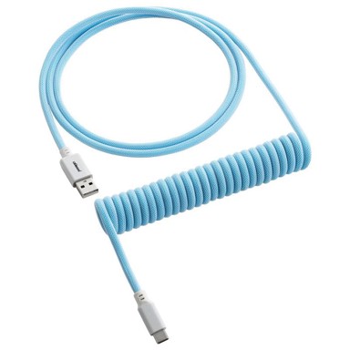 CABLEMOD Classic spiralni kabel za tipkovnicu, USB-C na USB Type A, Blueberry Cheesecake, 150 cm - CM-CKCA-CW-LBW150LBW-R