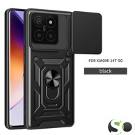 CAMSHIELD Pro maskica s magnetnim stalkom za Xiaomi 14T Crna