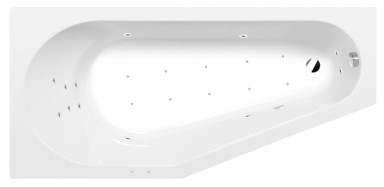 POLYSAN Hidromasažna kada, Tigra l, 150x75 cm, Attraction Hydro-Air, kromirana