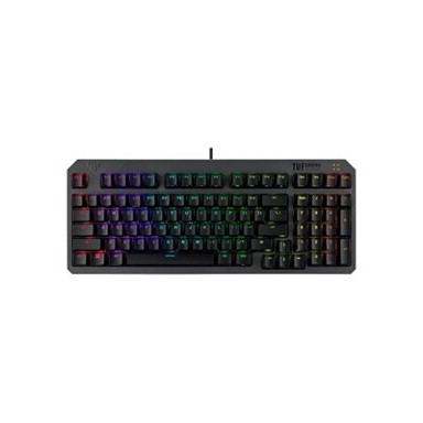 ASUS TUF Tipkovnica Gaming K3 Gen II, crna, RGB, mehanička, optički switch, US Layout, USB