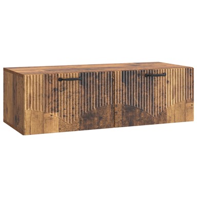 Zidni TV ormarić, dimenzije 98 x 41 x 30 cm, konstruirano drvo, staro drvo
