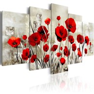 Slika Scarlet Field 100x50