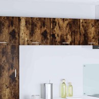 Viseći ormarić s policom Riga, 2 kom, dimljeni hrast i bijeli