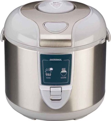 GASTROBACK Kuhalo za rižu Design Pro, 5 l, 700 W, srebrno-bijelo