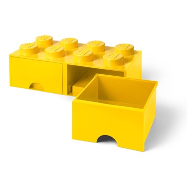 LEGO® Kutija za pohranu s dvije ladice, žuta