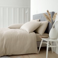 CATHERINE LANSFIELD Posteljina Brushed flanelska za bračni/produženi krevet 230x220 cm Bež
