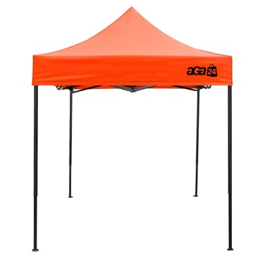 AGA Prodajni štand bez bočnih stranica 2x2 m, narančasti