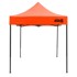 AGA Prodajni štand bez bočnih stranica 2x2 m, narančasti