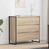Noćni ormarić s ladicama Sonoma 79 x 36 x 75.5 cm, konstruirano drvo