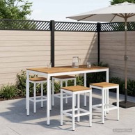 Vrtni barski stol 141x80,5x105 cm, bijeli