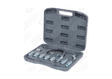 KS TOOLS Set Adaptera za pištolj za podmazivanje, 7-dijelni
