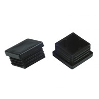 SUKI Čep za cijevi unutarnji crni 20x20 mm 4 kom