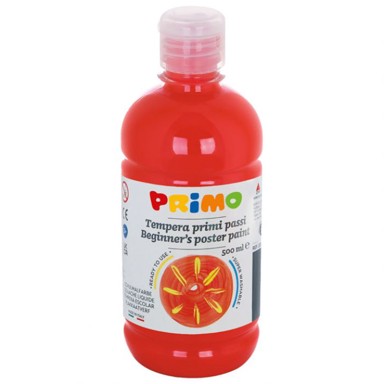 PRIMO Boja tempera BASE 202BR500300, 0,5 L, crvena