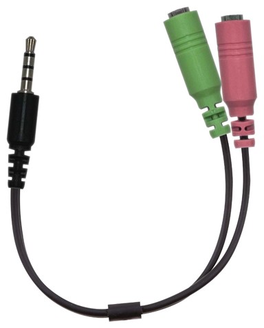 Audio kabel adapter 2x3,5 mm na 1x3,5 mm