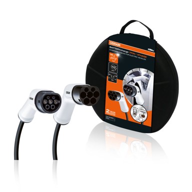 OSRAM Kabel za punjenje električnih vozila BATTERYcharge, 7PIN, Tip 2 u Tip 2, 16A, 3.6 kWh, 5 m