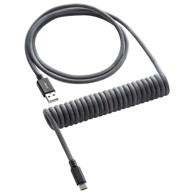 CABLEMOD Classic spiralni kabel za tipkovnicu, USB-C na USB Type A, Carbon Siva, 150 cm - CM-CKCA-CK-KC150KC-R