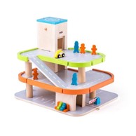 Drvena garaža na 2 razine, igračka za djecu
