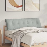 Jastuk za leđa, 160 x 50 cm, kordura tekstil, svijetlosiva