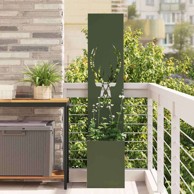 Dekorativna pregrada za vrt 32 x 140 cm, zelena