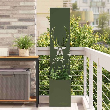 Dekorativna pregrada za vrt 32 x 140 cm, zelena
