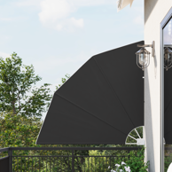 Zaslon za privatnost na balkonu 140 x 140 cm, antracit