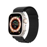DUXDUCIS Remen GS Series pleteni za Apple Watch 42/44/45/49mm, crni