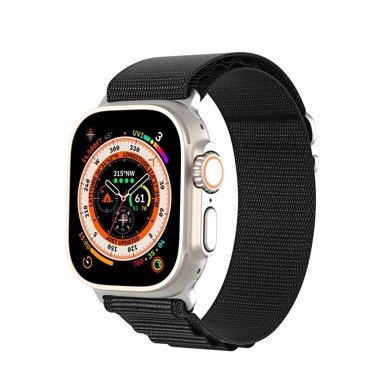 DUXDUCIS Remen GS Series pleteni za Apple Watch 42/44/45/49mm, crni