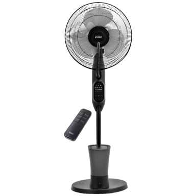 ZILAN Ventilator sa raspršivačem vode ZLN0977 75W, crni