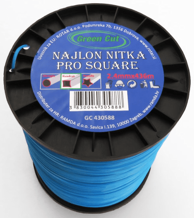 RAMDA Najlonska nit, kvadratna, 2,4 mm x 436 m, kolut