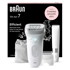 BRAUN Epilator Silk-épil 7 7-441 bijelo-srebrni