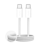 PURO Fabrik USB-C kabel 60 W 3 m, bijeli