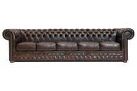 CHESTERFIELD Garnitura First Class Leather, 5-sjedišta, Cloudy Brown Dark