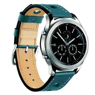 B-STRAP Leather Italy remen za Huawei Watch 3 / 3 Pro, dark teal