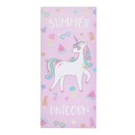 CATHERINE LANSFIELD Ružičasti/ljubičasti pamučan ručnik za plažu 76x160 cm Summer Unicorn