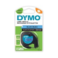 DYMO LetraTag traka 12 mm, plava plastificirana (91205)