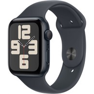 APPLE Pametni sat SE GPS 44mm, Midnight aluminijsko kućište, Midnight Sport Band - M/L
