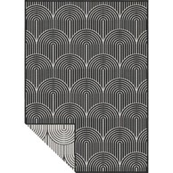 HANSE HOME Vanjski tepih Pangli Black 240x330 cm, crno-bijeli