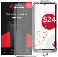 SCREEN SAMURAI Kaljeno staklo za Samsung Galaxy S24, s aplikatorom, 2 kom.