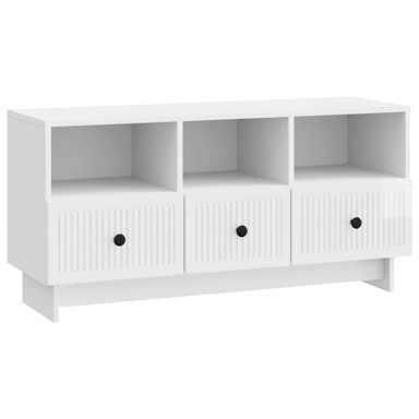 TV ormarić s ladicama, 102 x 34,5 x 50 cm, bijela visokog sjaja
