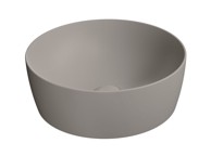 GSI NUBES Umivaonik, Ø40 cm, okrugli, bez otvora, keramika, tortora mat